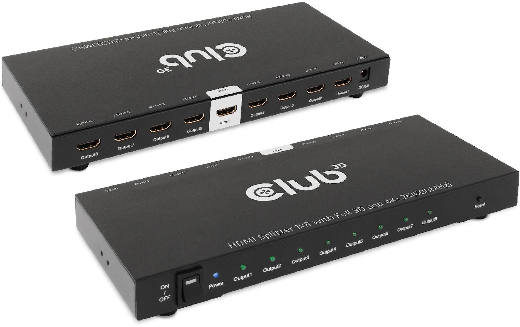 Club 3D 8-Port Signalsplitter CSV-1383