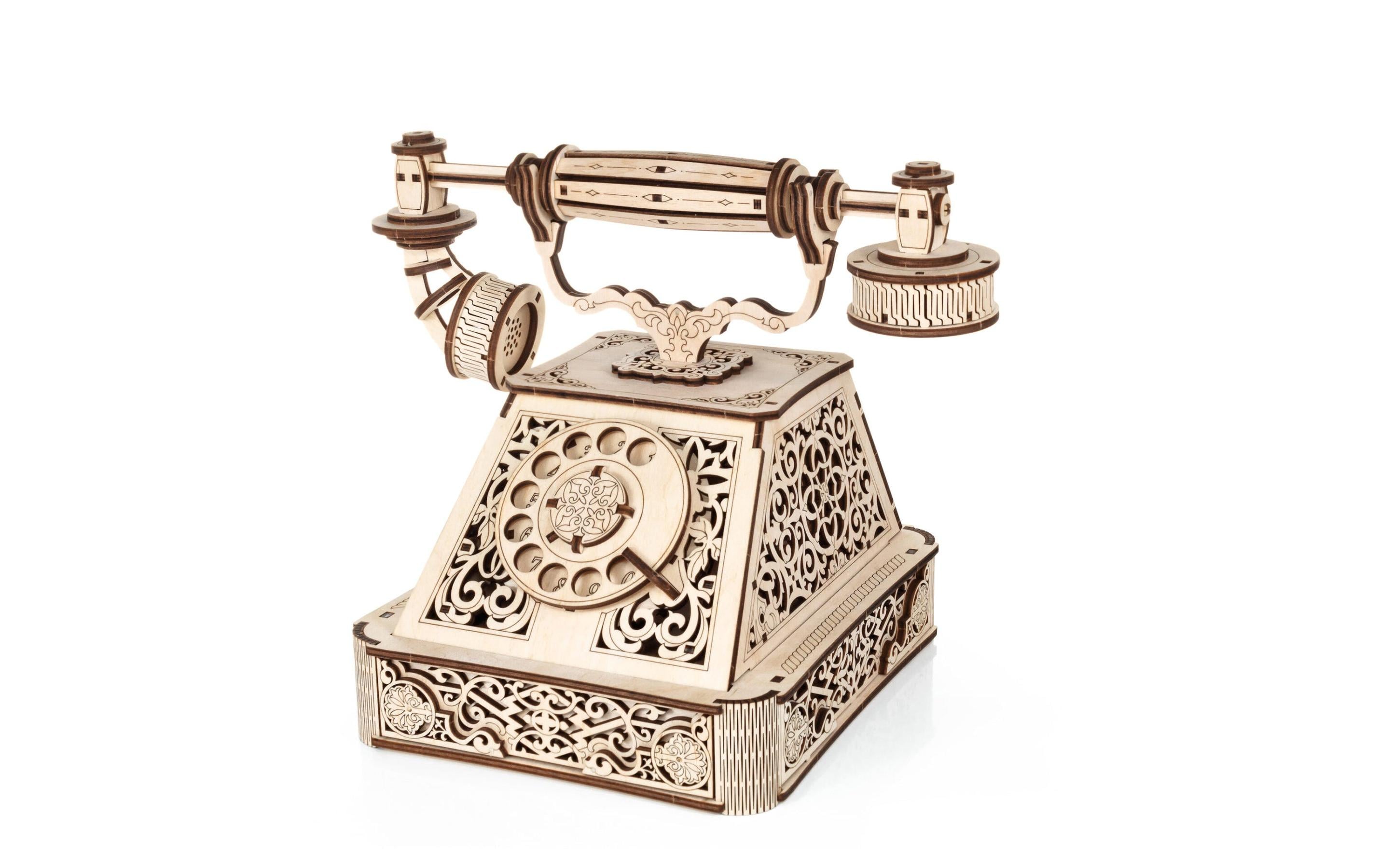 Eco-Wood-Art Bausatz Retro Telefon Eco-Wood-Art Bausatz Retro Telefon