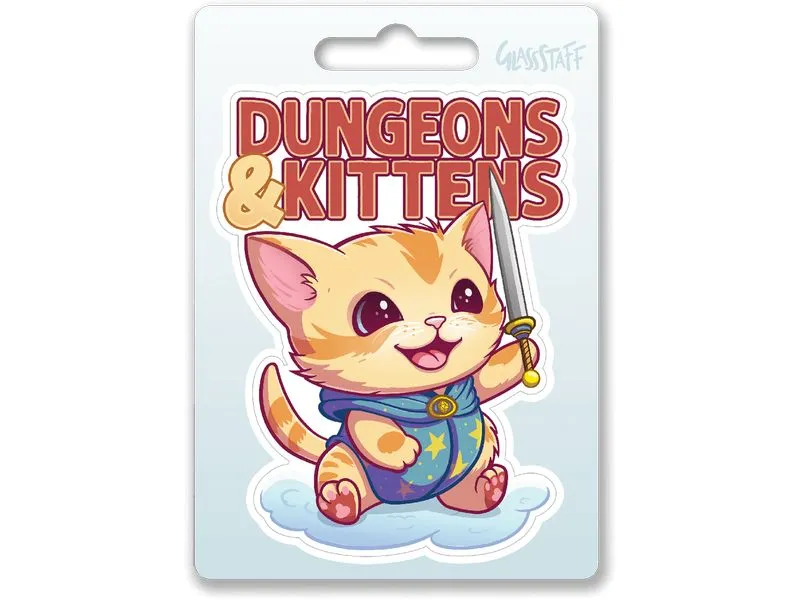 Glass Staff Dungeons & Kittens Sticker Mehrfarbig Glass Staff Dungeons & Kittens Sticker Mehrfarbig