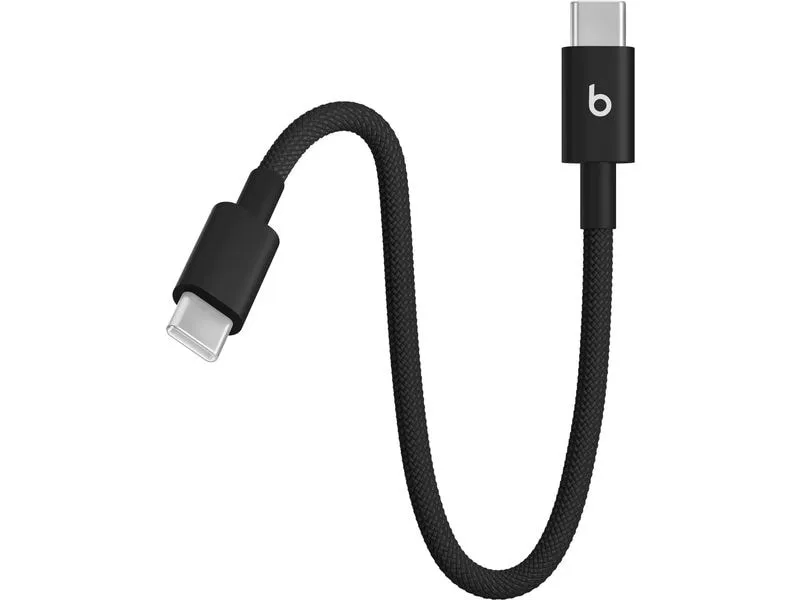 Apple Beats USB-C auf USB-C gewebtes Kabel, schwarz, 60W 0.2 m