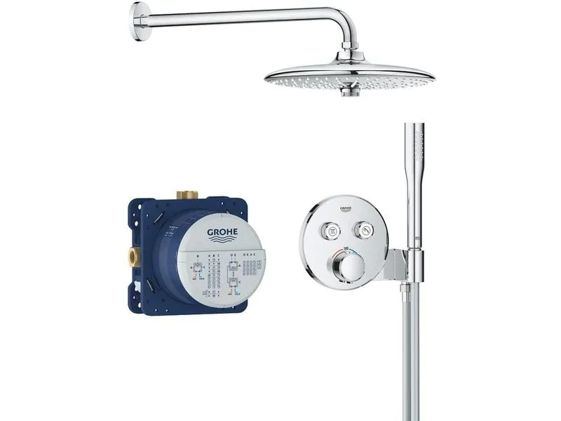 GROHE Precision SmartControl Unterputz Thermostat Chrom Rund GROHE Precision SmartControl Unterputz Thermostat Chrom Rund