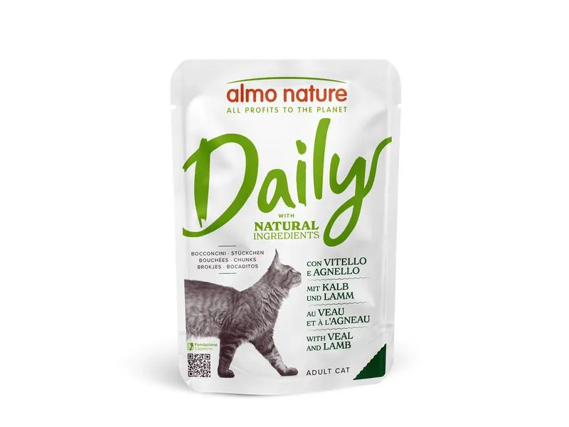 Almo Nature Nassfutter Daily mit Kalb und Lamm 70g