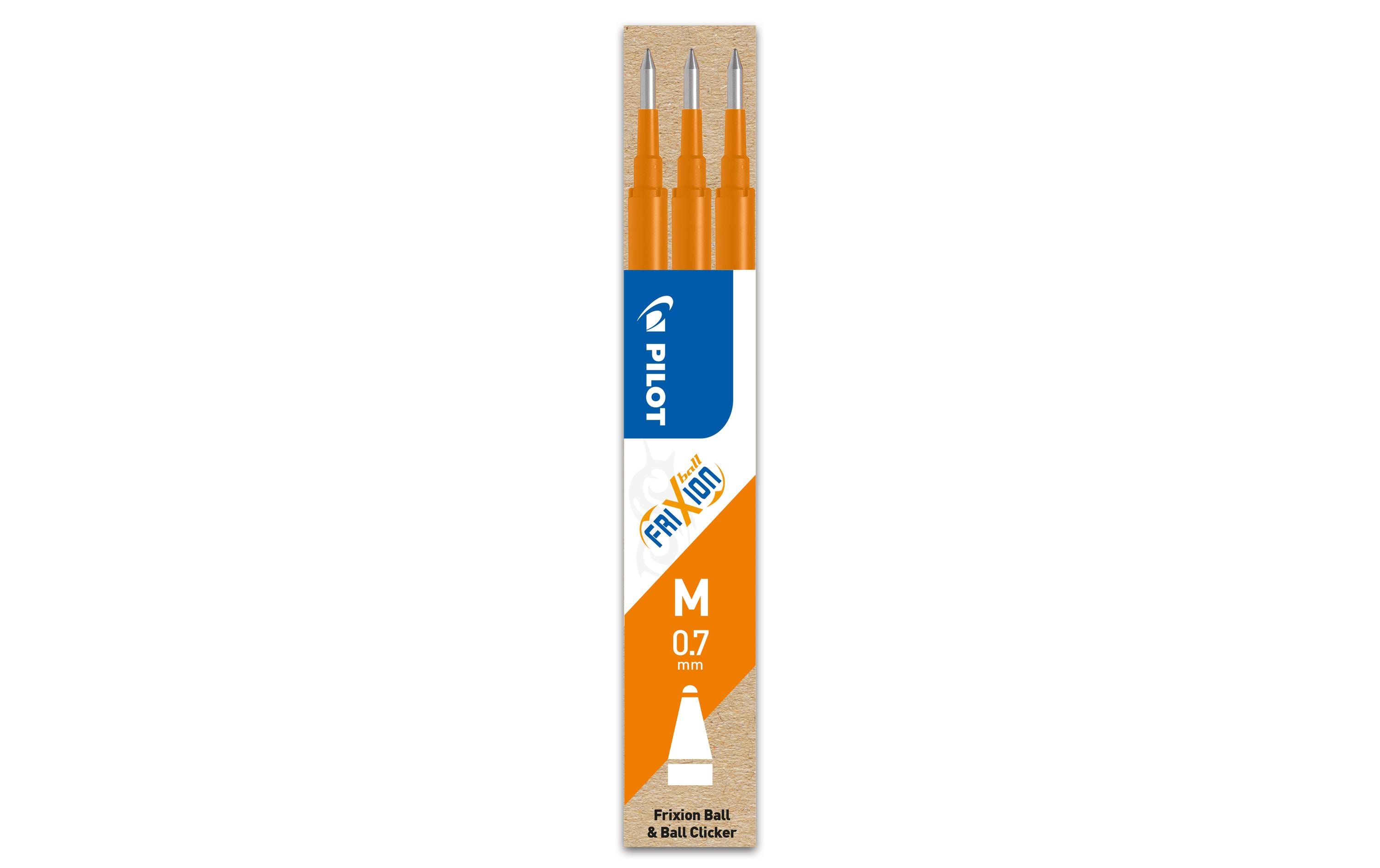 Pilot Patrone Frixion Refill 3 Stück, Orange, 0.7 mm