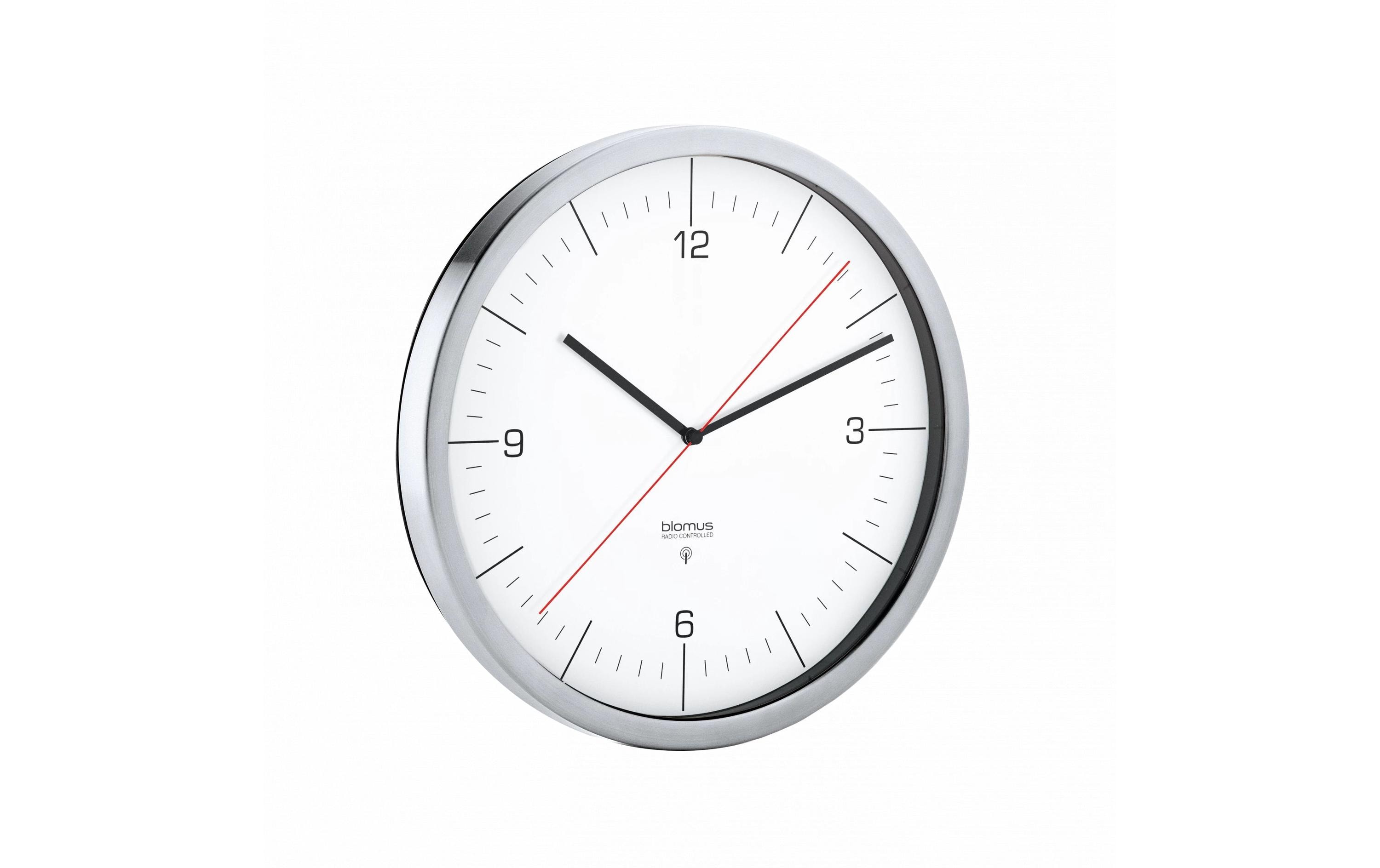 Blomus Funk-Wanduhr Crono L 30.5 cm, Weiss