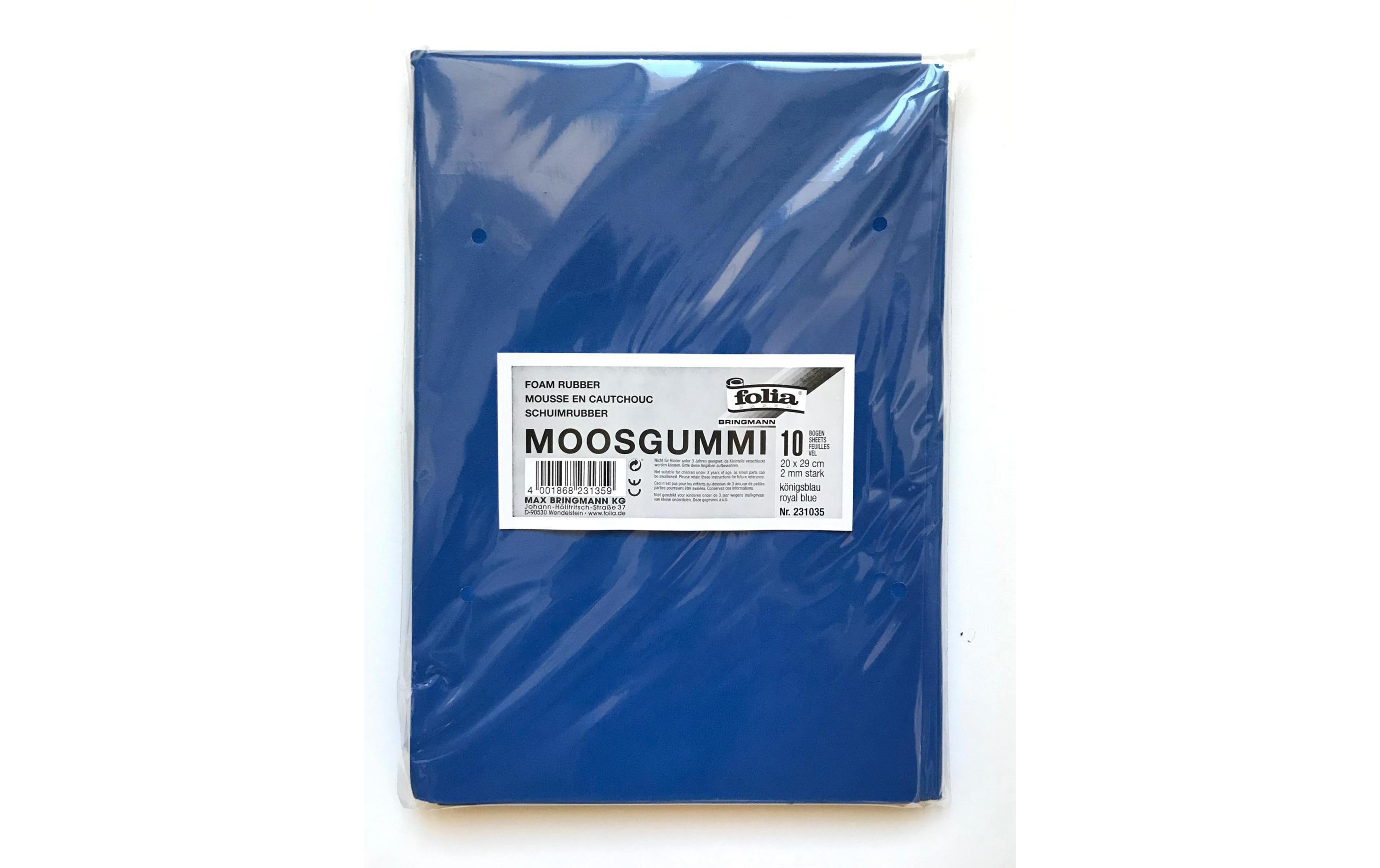 Folia Moosgummi-Set 10 Stück, Königsblau
