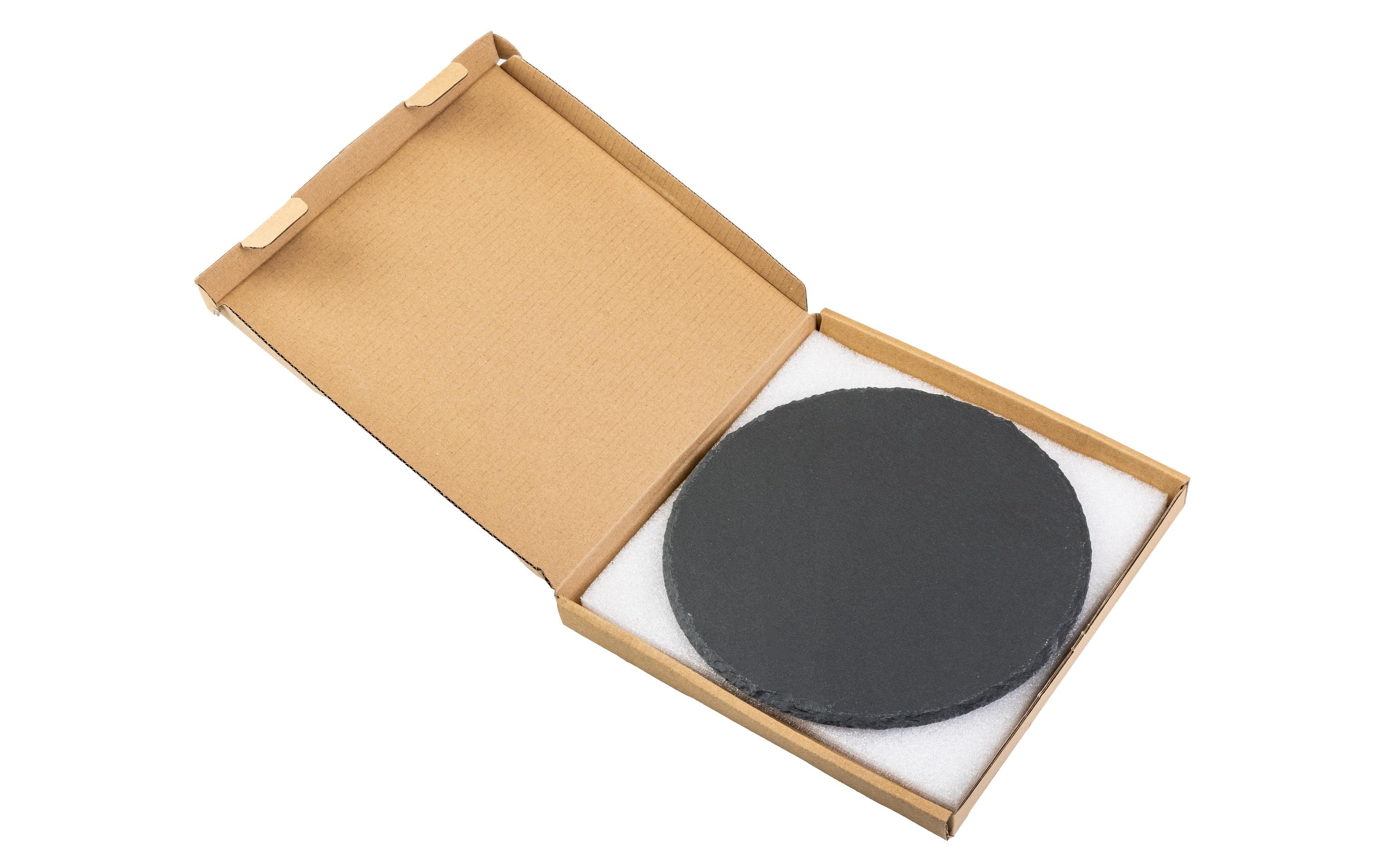 COCON Kerzenuntersetzer Ø 20 cm, Schiefer, Schwarz