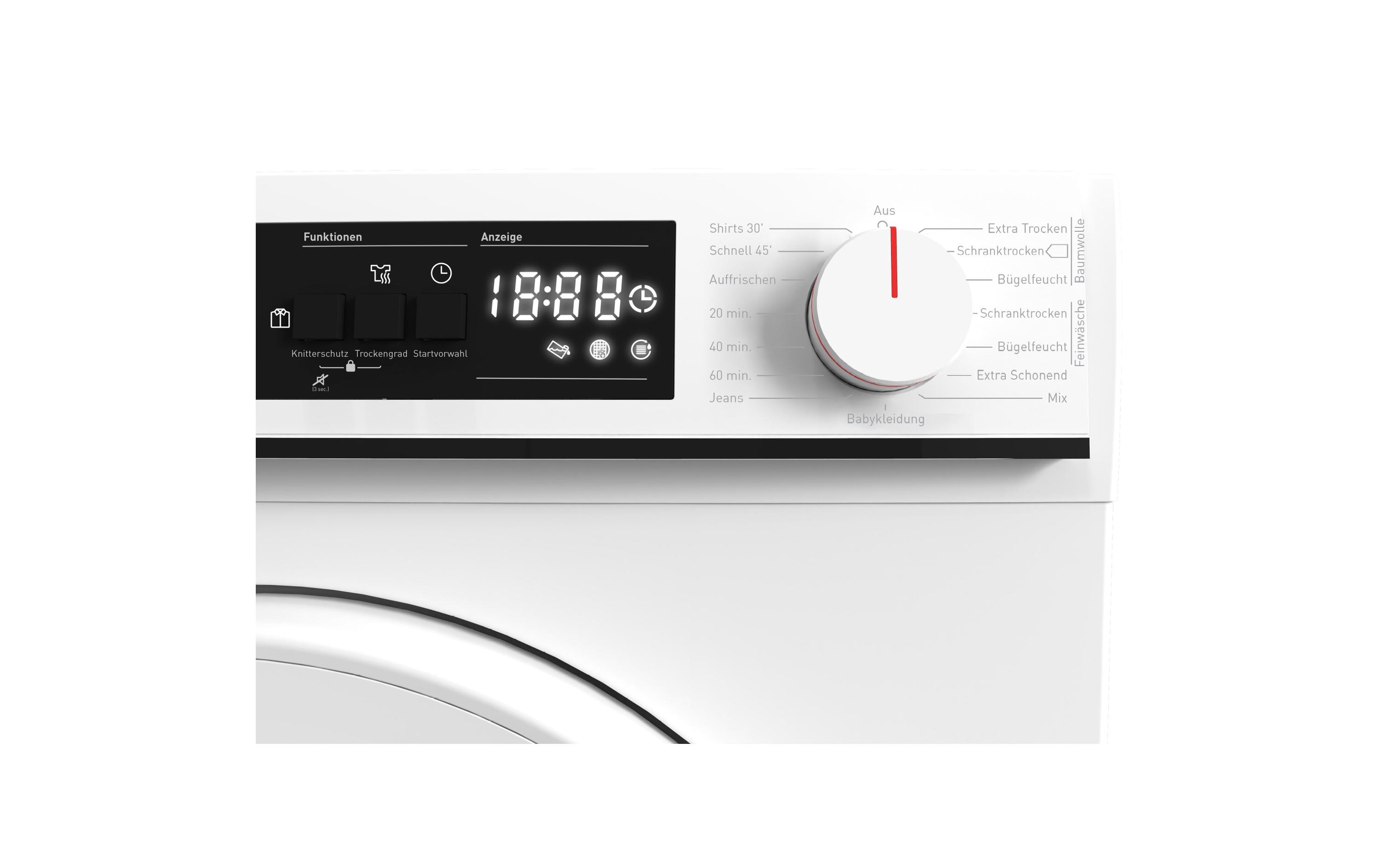 Sharp Wäschetrockner KD-NHA7S8PW3-DE Rechts