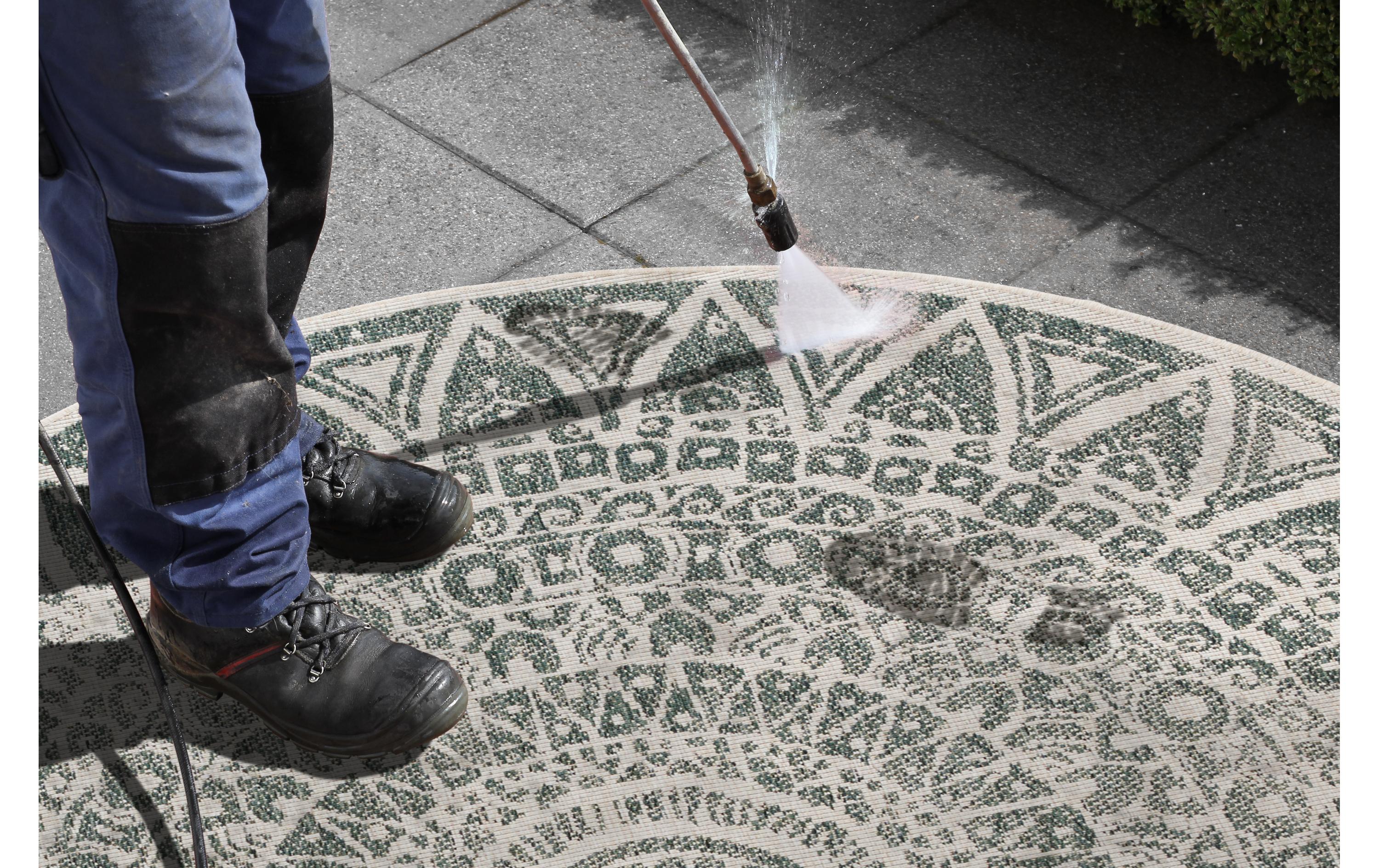 Freundin Home Collection Teppich Lilja 140 cm, Grün