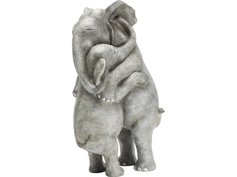 Kare Dekofigur Elephant Hug Grau