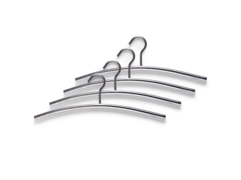 Zeller Present Kleiderbügel 4 Stück, Silber