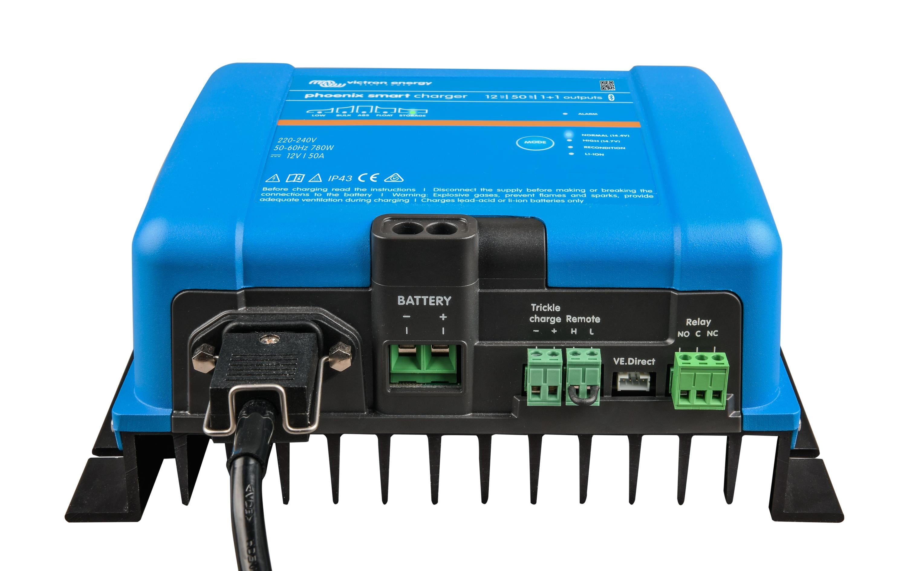 Victron Batterieladegerät Phoenix Smart IP43 12 V 50A 1+1