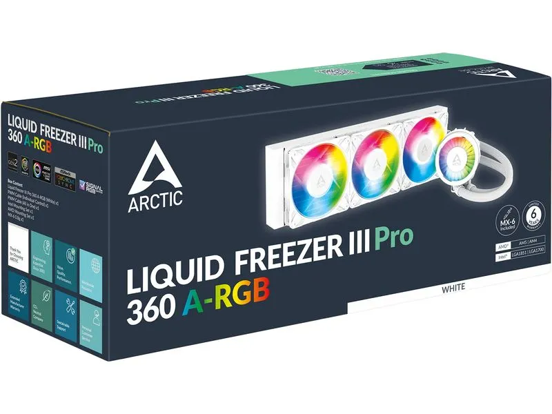 Arctic Cooling Wasserkühlung Liquid Freezer III Pro 360 A-RGB Weiss Arctic Cooling Wasserkühlung Liquid Freezer III Pro 360 A-RGB Weiss