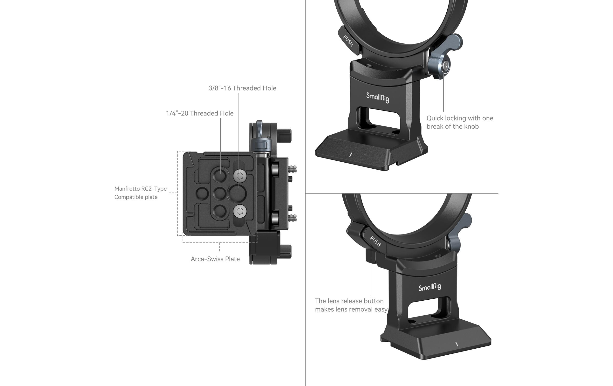 Smallrig Horizontal-zu-Vertikal-Montageplatte