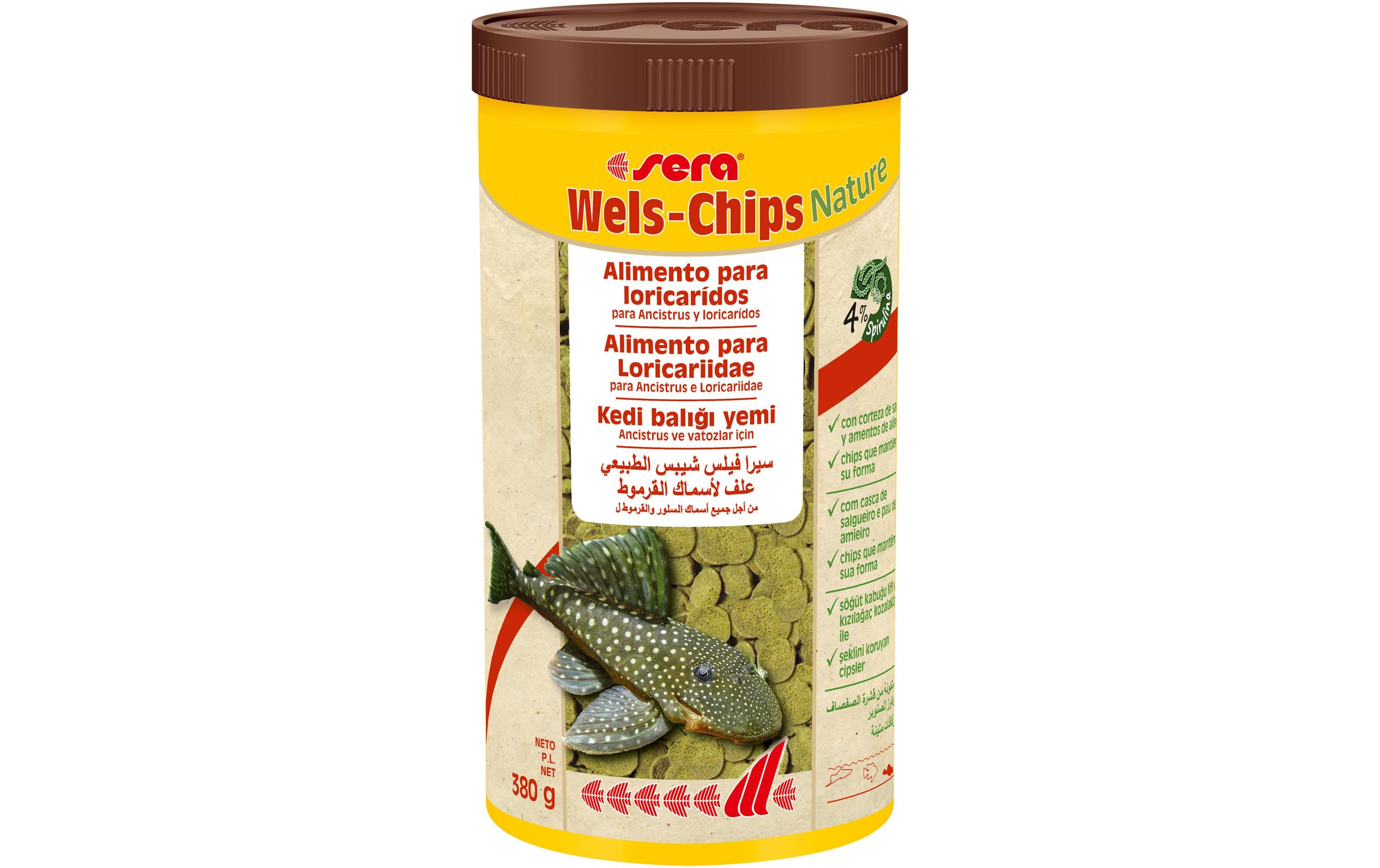 sera Wels-Chips Nature, 1000 ml, 380g sera Wels-Chips Nature, 1000 ml, 380g