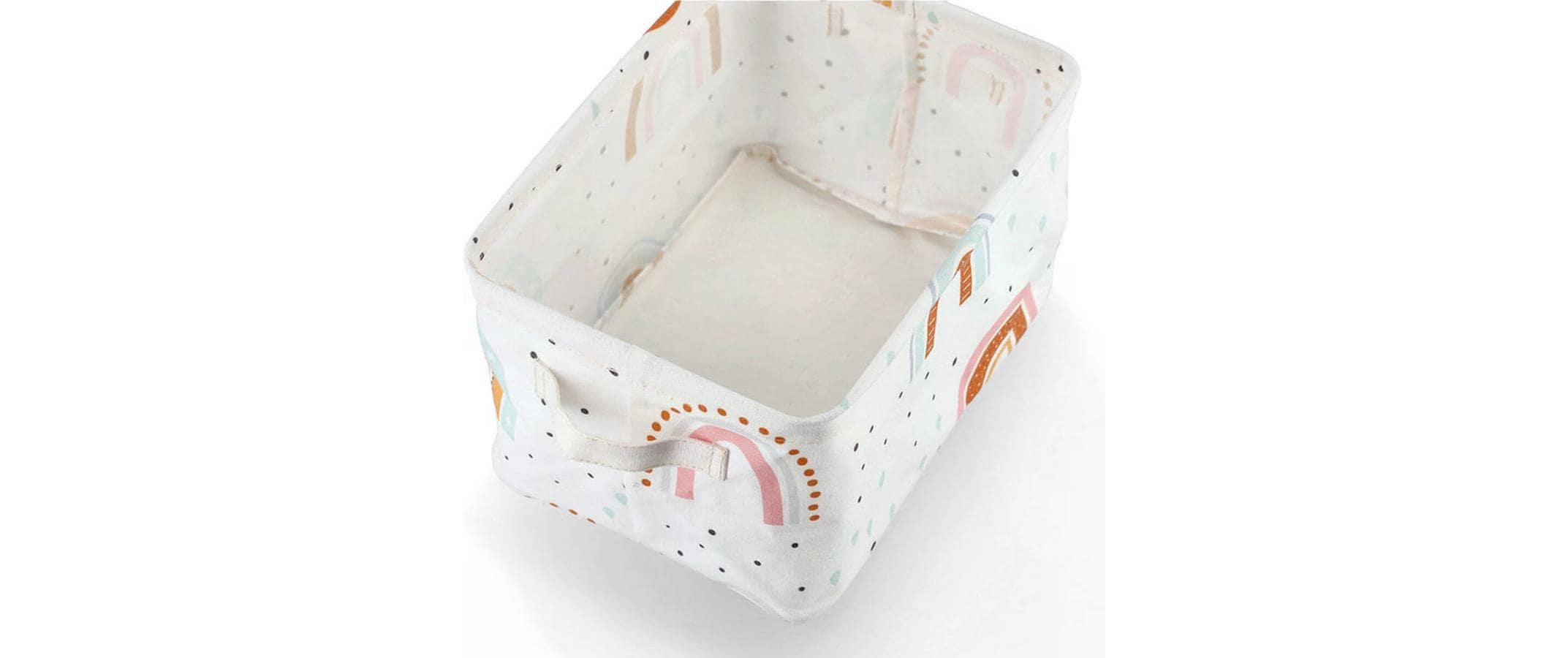 Zeller Present Spielzeugkorb Rainbow Canvas 28 x 21 x 16 cm