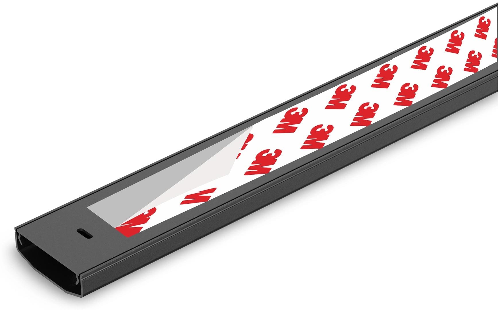 PureMounts Kabelkanal PM-CCP-050B 0.5 m x 60 mm Schwarz