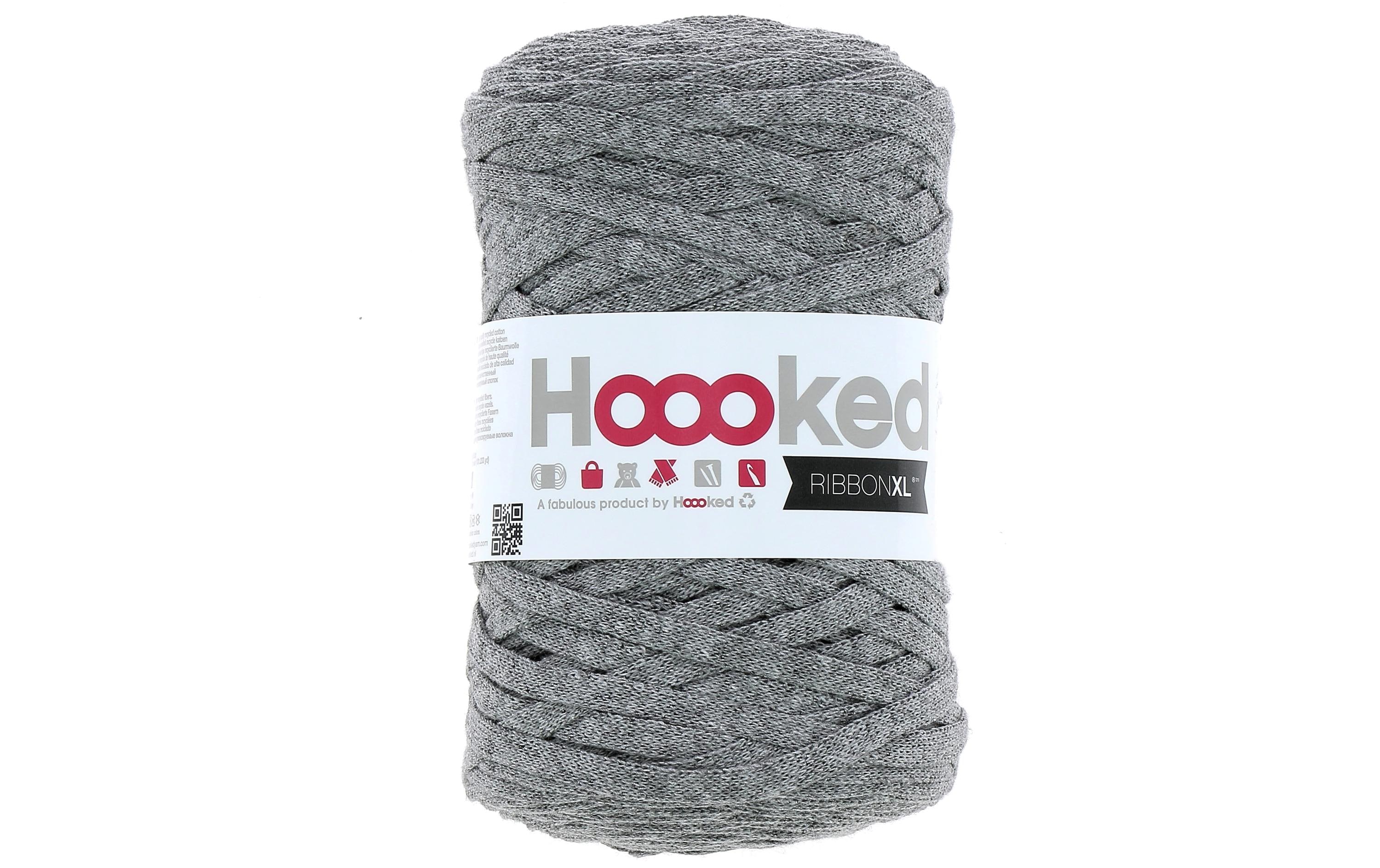 Hoooked Wolle Ribbon XL 250 g, Steingrau