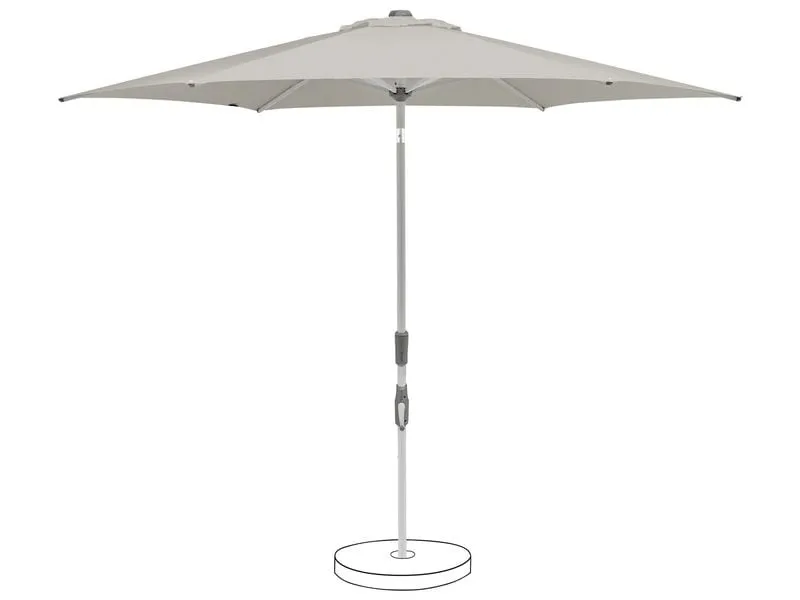 Suncomfort by Glatz Sonnenschirm Slide Ø 250 cm, Light Grey Suncomfort by Glatz Sonnenschirm Slide Ø 250 cm, Light Grey