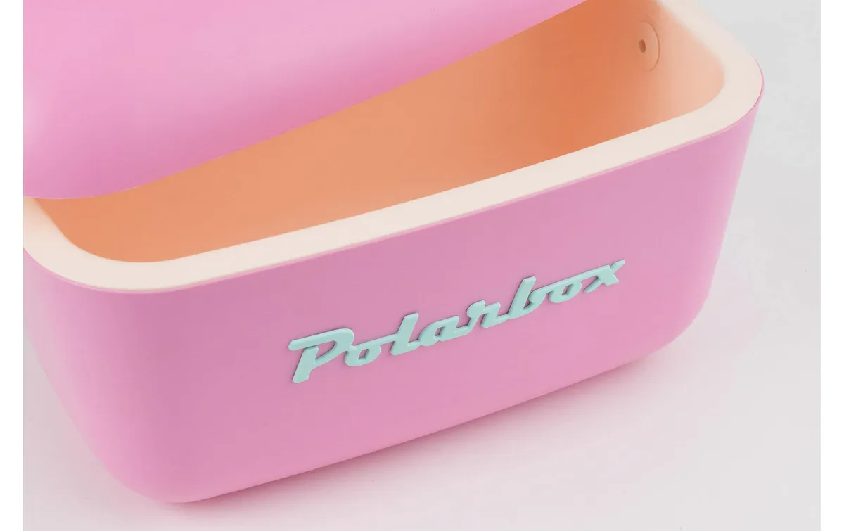 Polarbox Retro Cooler 12 l Bubblegum Pink – Cyan Polarbox Retro Cooler 12 l Bubblegum Pink – Cyan