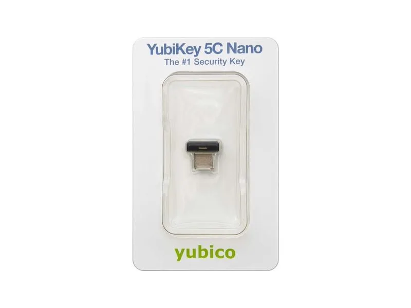 Yubico YubiKey 5C Nano FW 5.8 USB-C, 1 Stück Yubico YubiKey 5C Nano FW 5.8 USB-C, 1 Stück