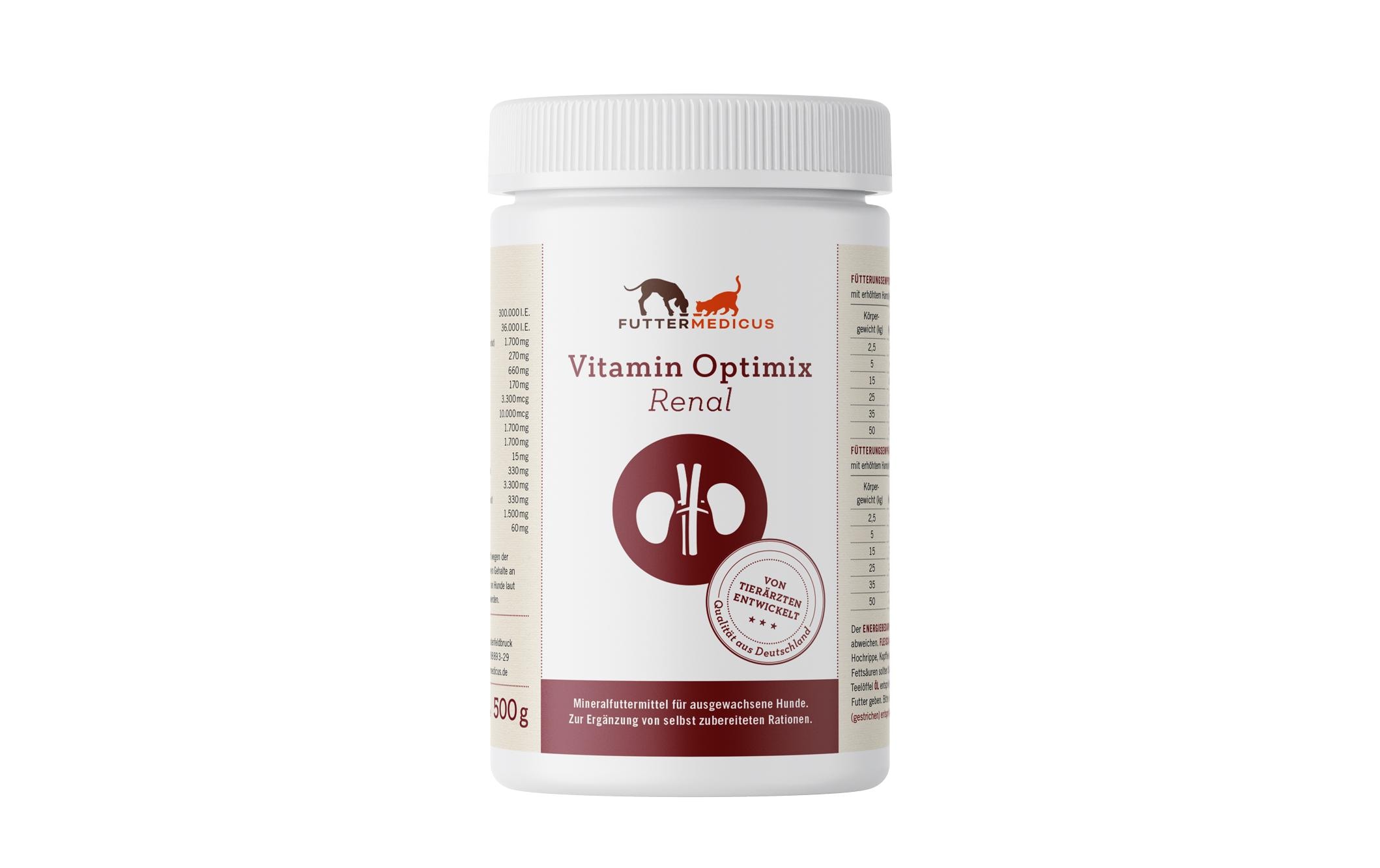 Futtermedicus Hunde-Nahrungsergänzung Renal Vitamin-Optimix, 500 g Futtermedicus Hunde-Nahrungsergänzung Renal Vitamin-Optimix, 500 g