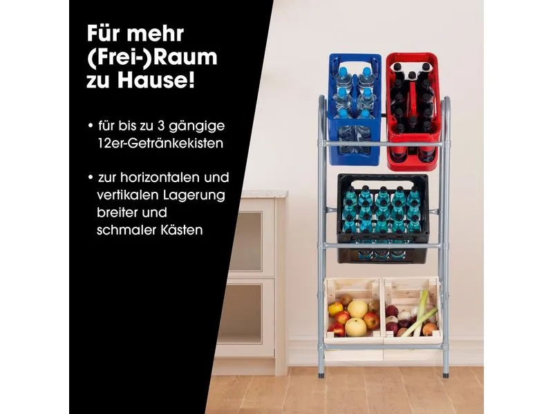 EASYmaxx Getränkekisten-Regal 110 x 50 x 33 cm EASYmaxx Getränkekisten-Regal 110 x 50 x 33 cm