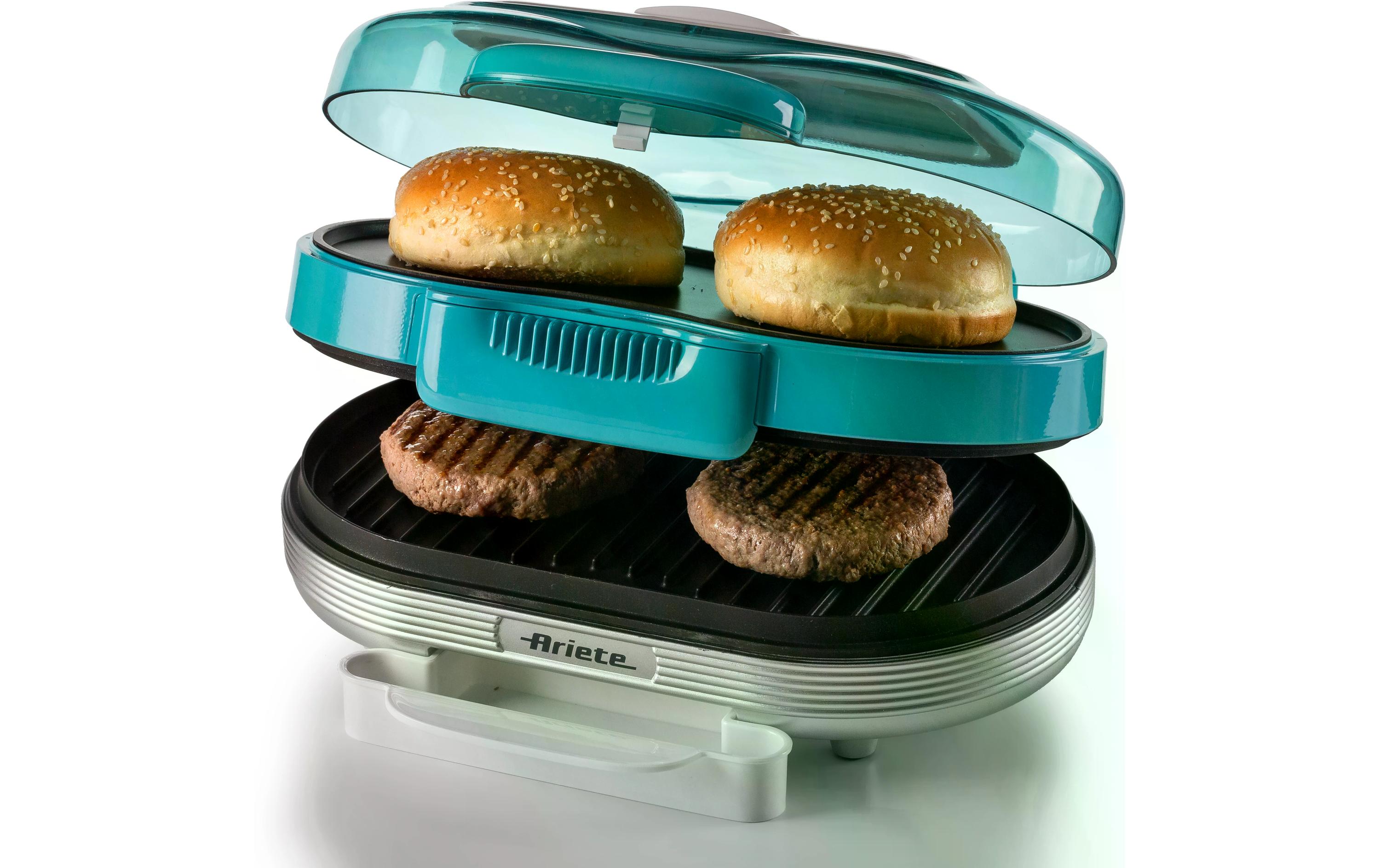 Ariete Hamburger-Grill Party Time ARI-205-BL 1200 W, Blau Ariete Hamburger-Grill Party Time ARI-205-BL 1200 W, Blau