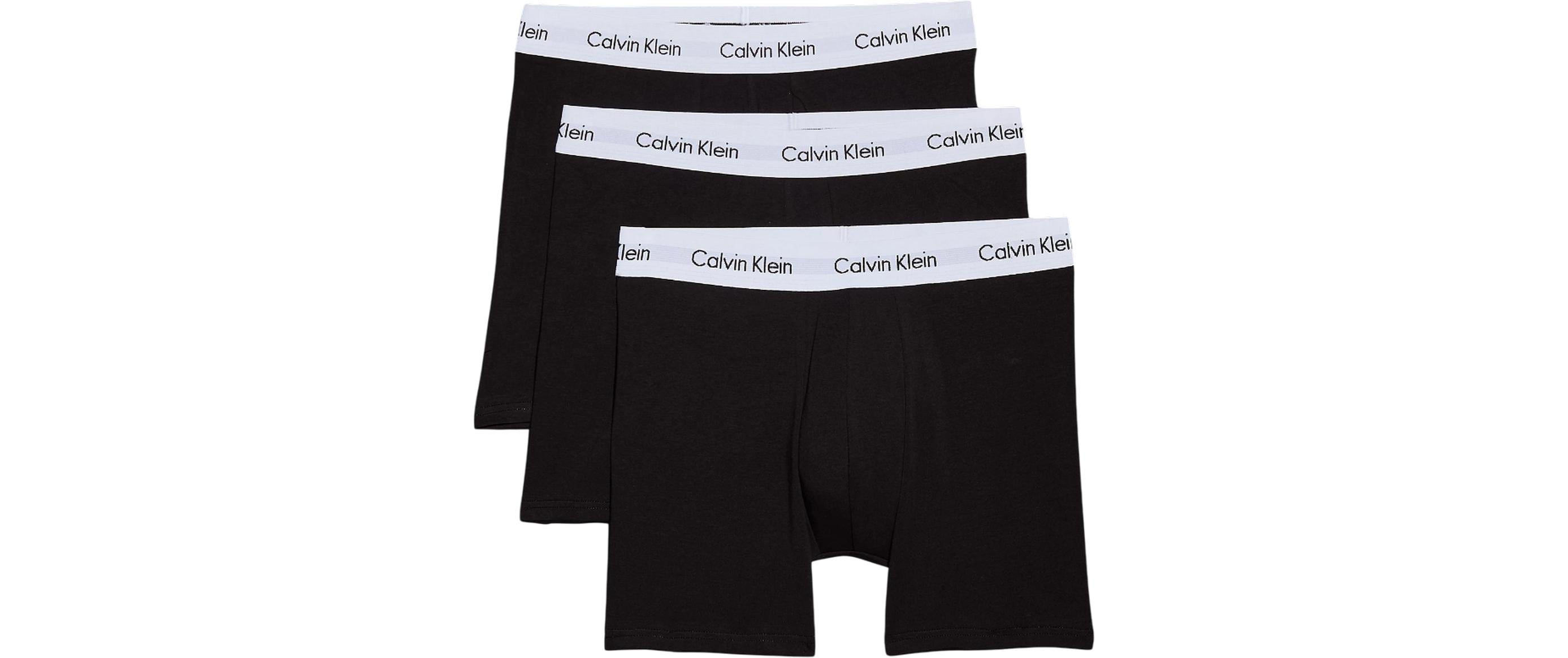 Calvin Klein Wäsche Unterhosen Boxer Brief 3Pk Schwarz, S