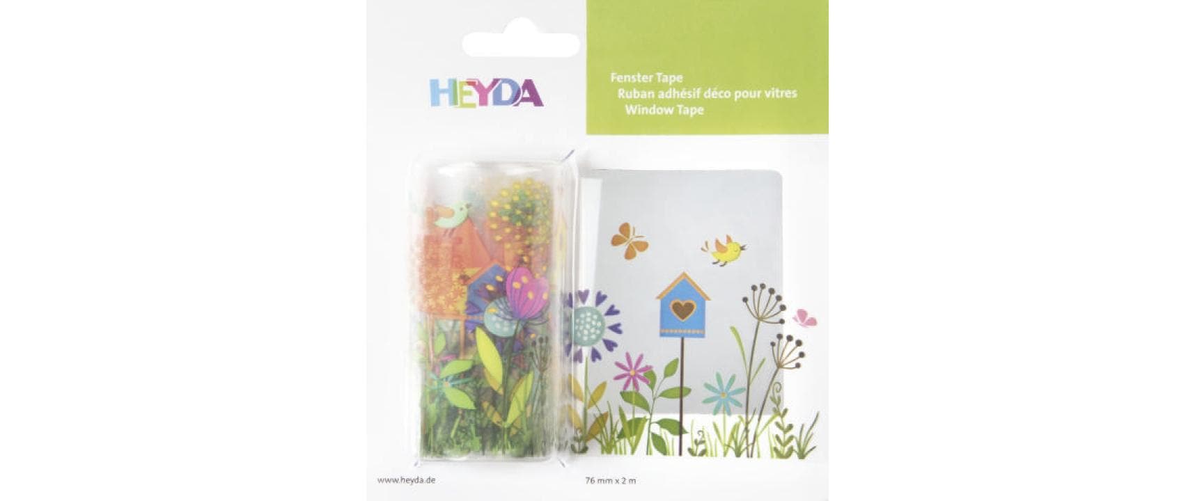 Heyda Fensterbild Wiese 1 Stück, Mehrfarbig