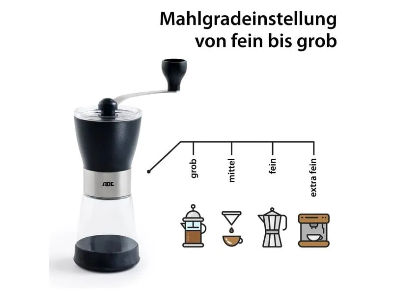 ADE Kaffeemühle Schwarz
