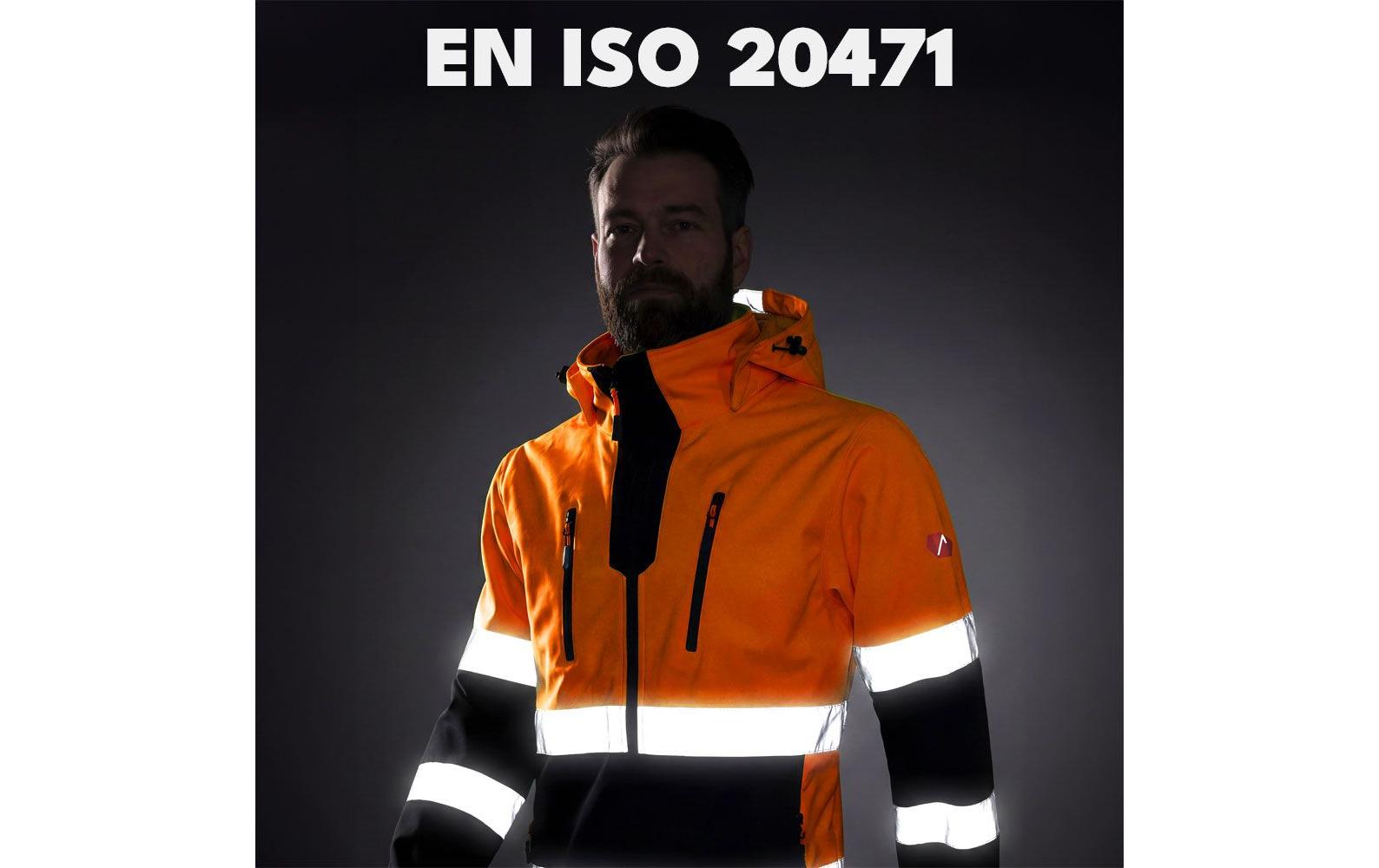 ACE ACE Neon Softshell-Warnjacke – S