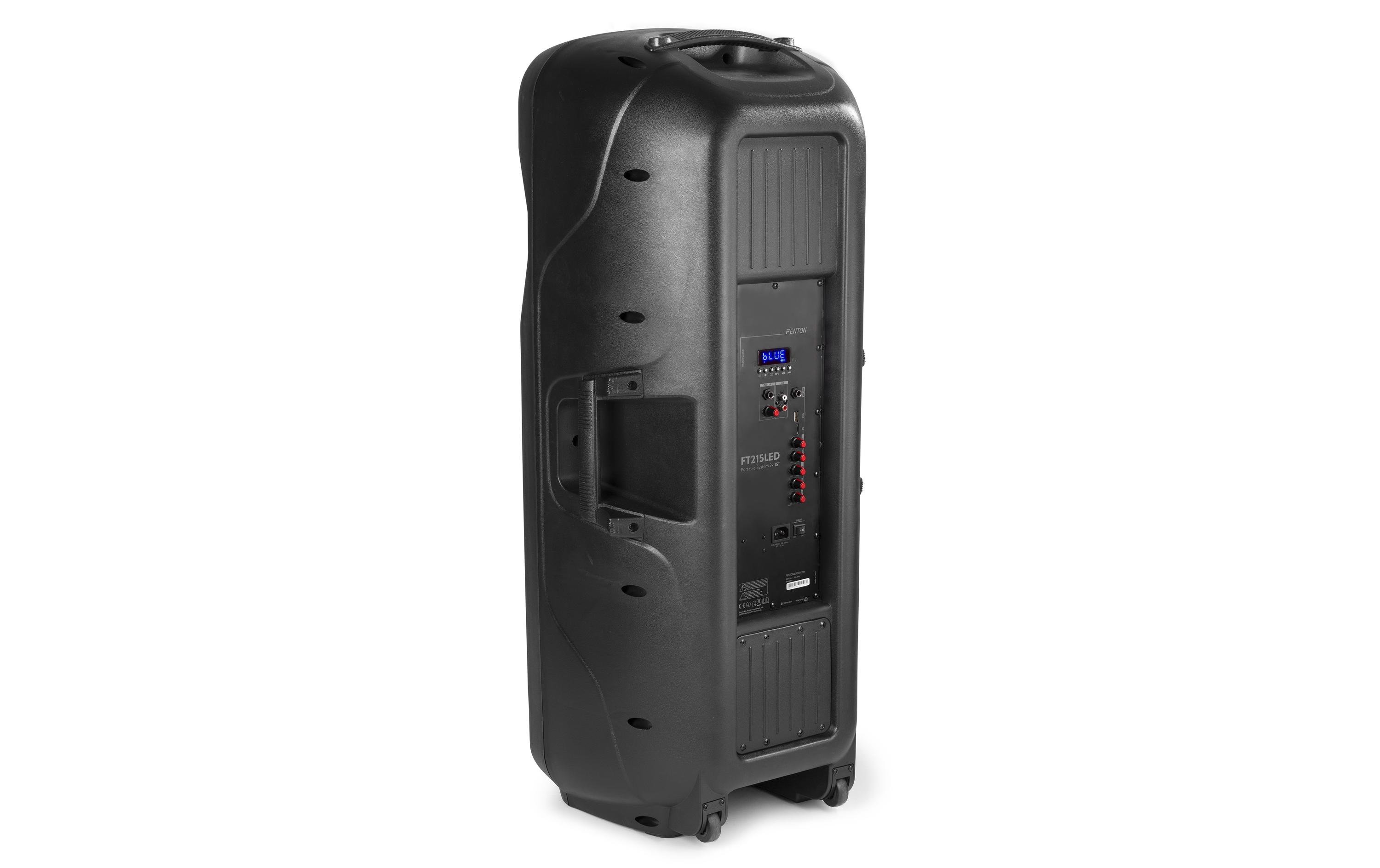 Fenton Lautsprecher FT215LED Aktiv Trolley-Speaker
