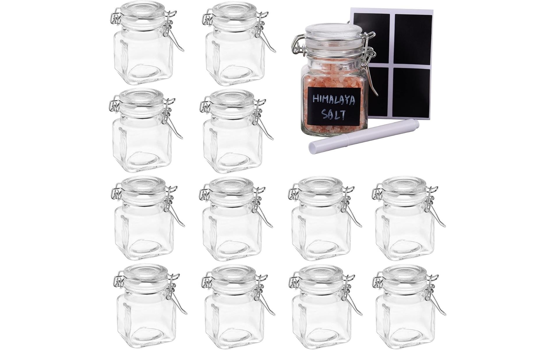 Oak & Steel Gewürzstreuer mit Deckel 12 Stück, Transparent