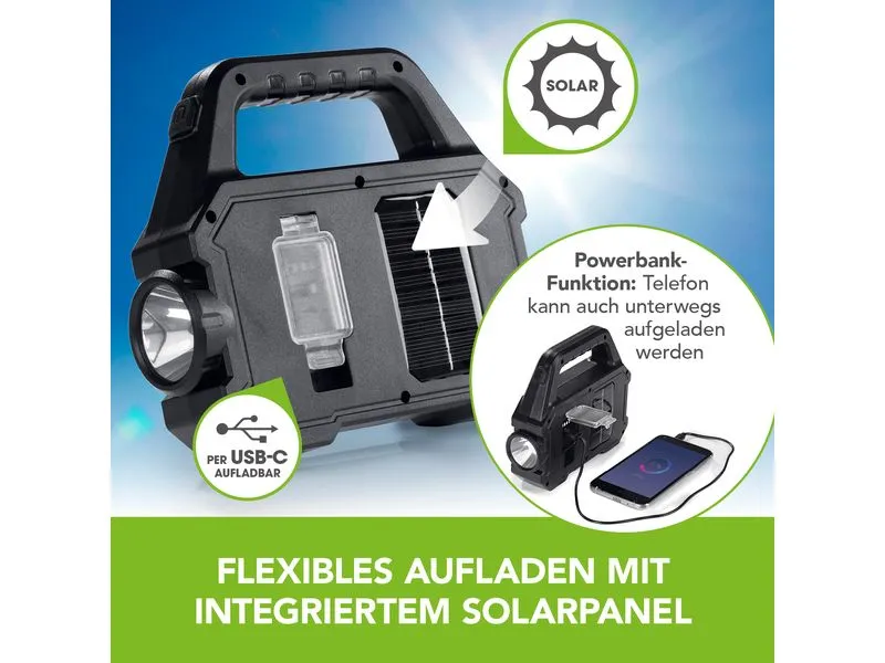 EASYmaxx Arbeitsleuchte Solar-Leuchte 3.7 V EASYmaxx Arbeitsleuchte Solar-Leuchte 3.7 V