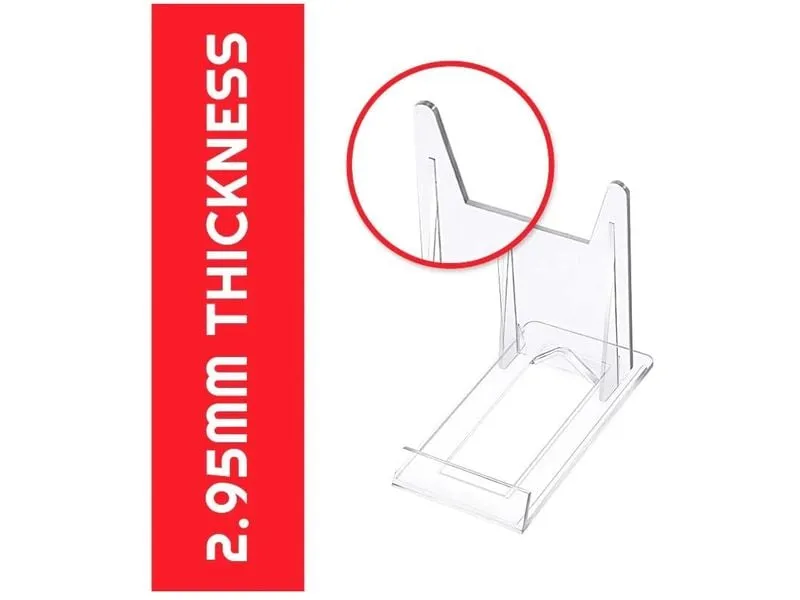 EvoRetro Display Stand 6er-Pack Verstellbar Acryl Transparent EvoRetro Display Stand 6er-Pack Verstellbar Acryl Transparent
