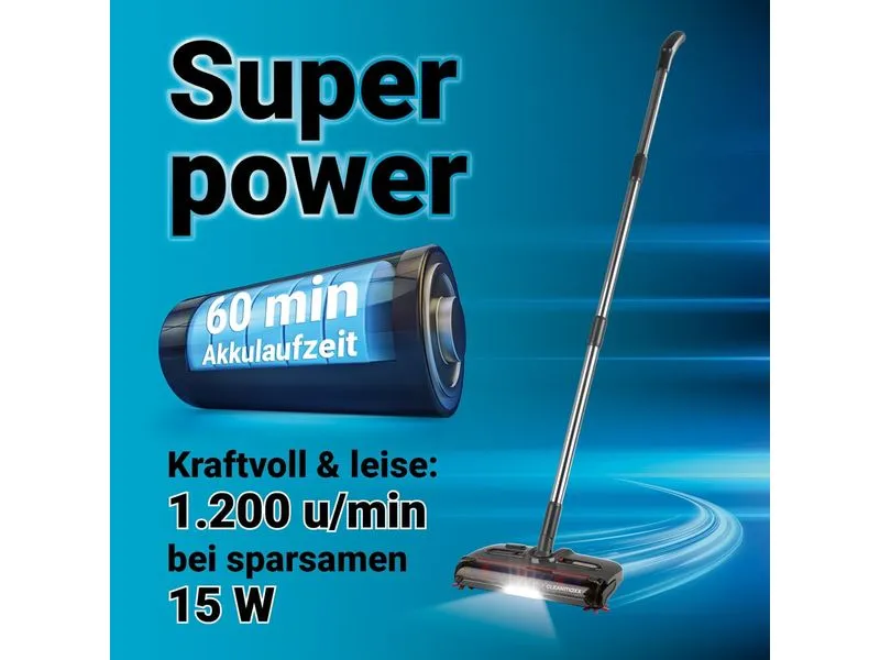 CLEANmaxx Akku-Besen 15 W, USB-C, LED CLEANmaxx Akku-Besen 15 W, USB-C, LED