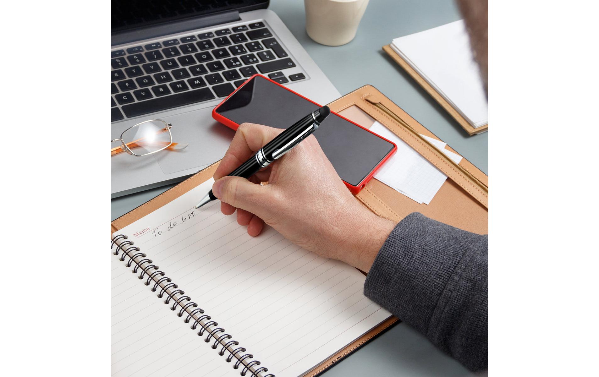 4smarts Eingabestift 2 in 1 Schwarz/Silber