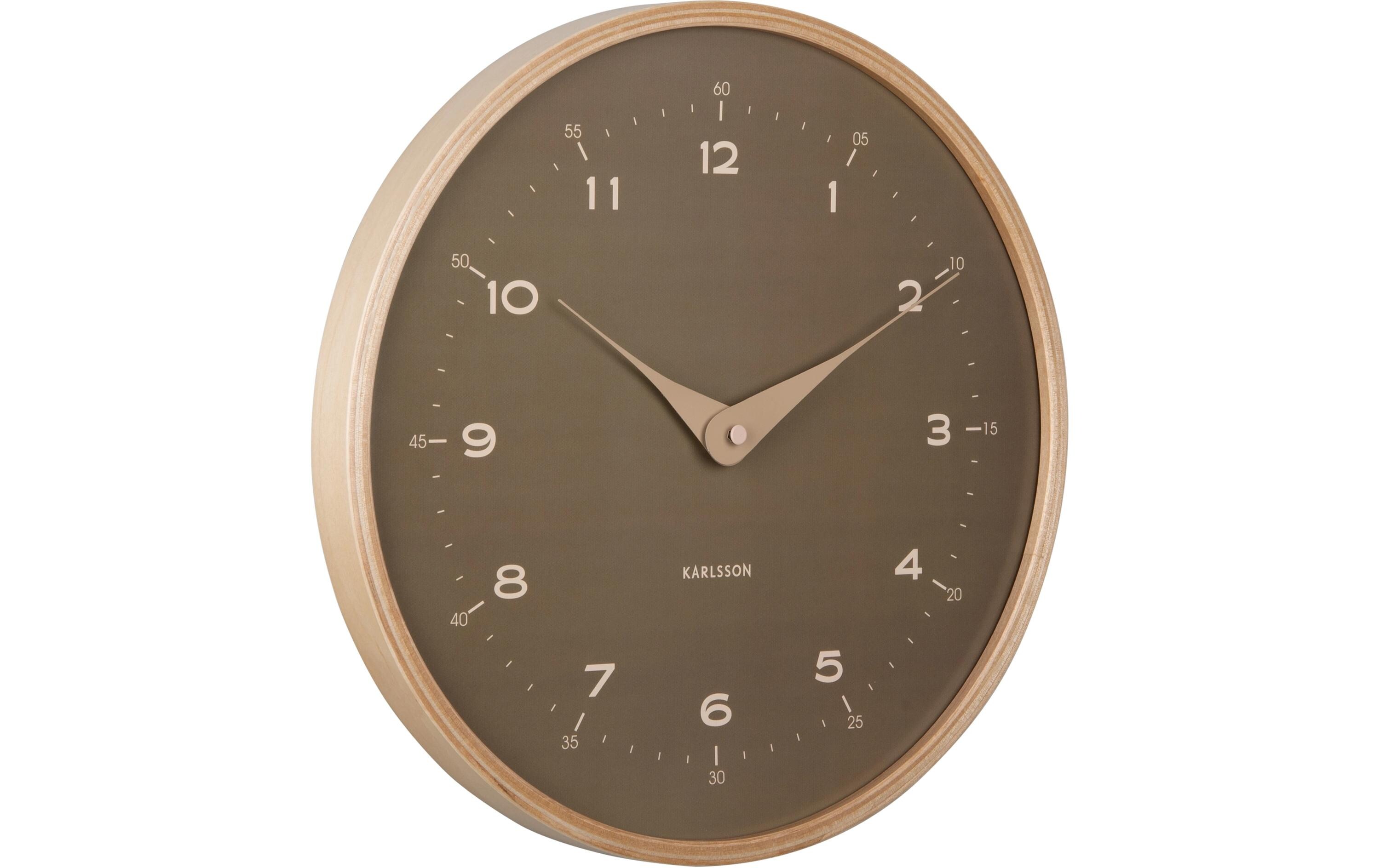 KARLSSON Wanduhr Osado Dome 30 cm, Grün