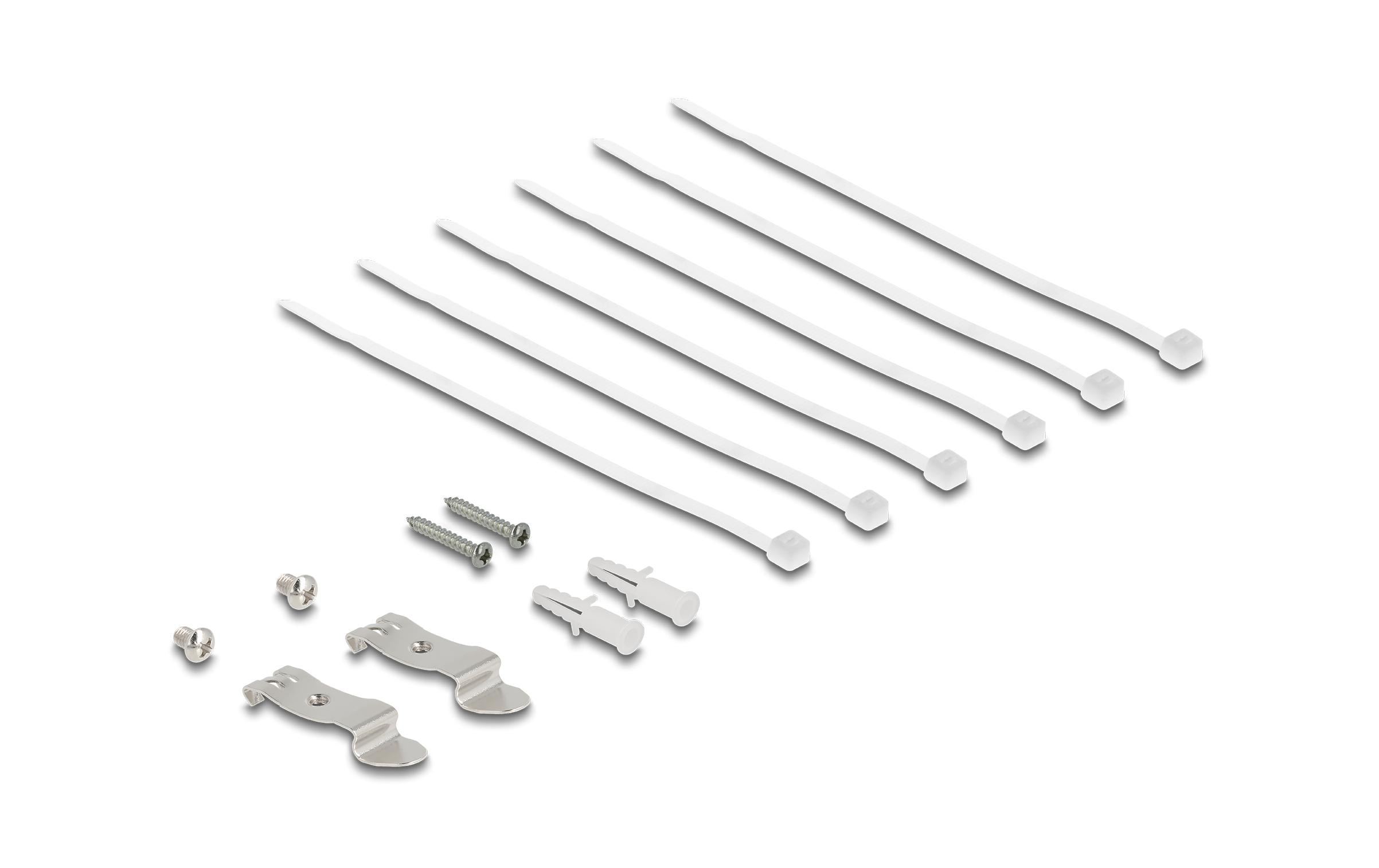 Delock Patchpanel 6-Port Desktop/DIN-Rail/Wand