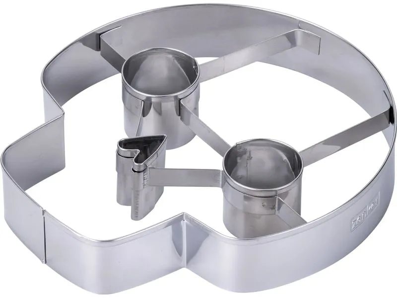 Zenker Guetzli-Ausstecher Happy Halloween Totenkopf 1 Stück, Silber Zenker Guetzli-Ausstecher Happy Halloween Totenkopf 1 Stück, Silber
