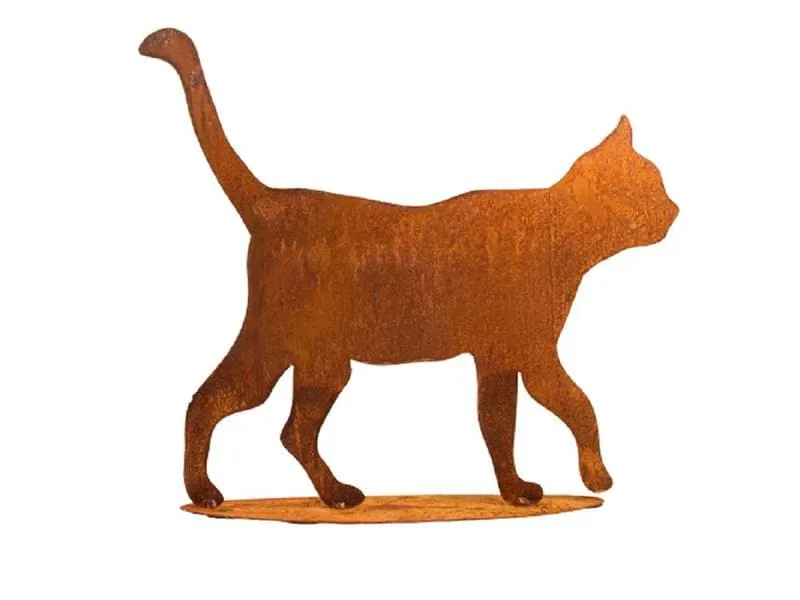 Ambiance Dekofigur Katze auf Platte, gehend Ambiance Dekofigur Katze auf Platte, gehend