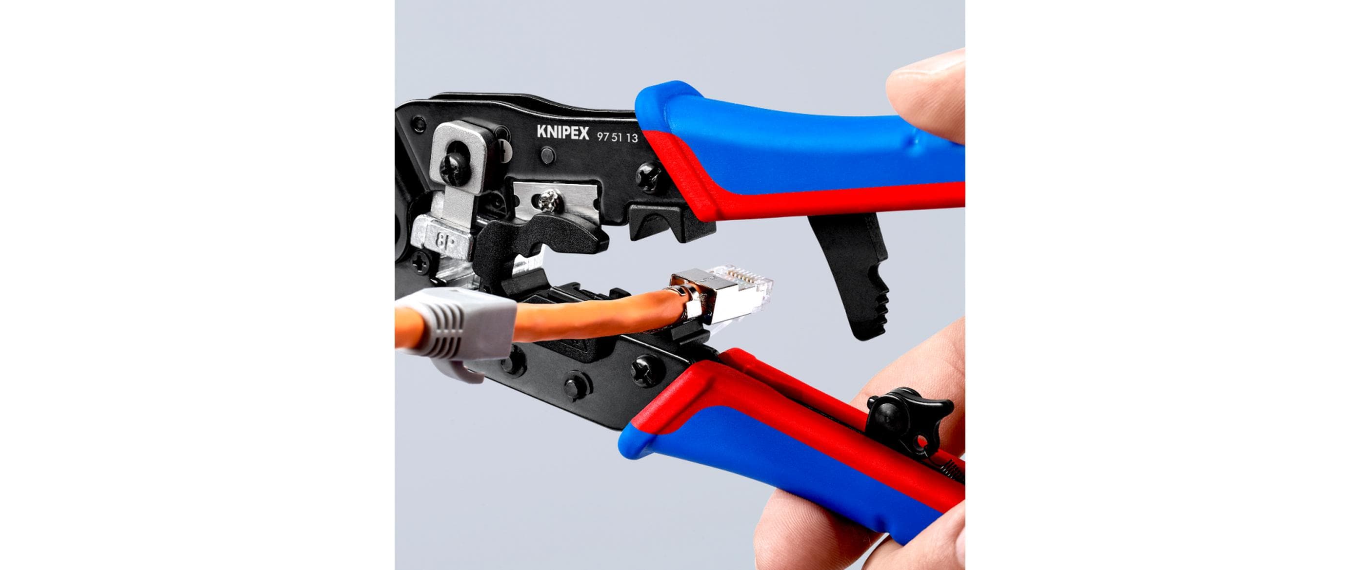 Knipex Crimpzange für RJ45-Westernstecker 190 mm