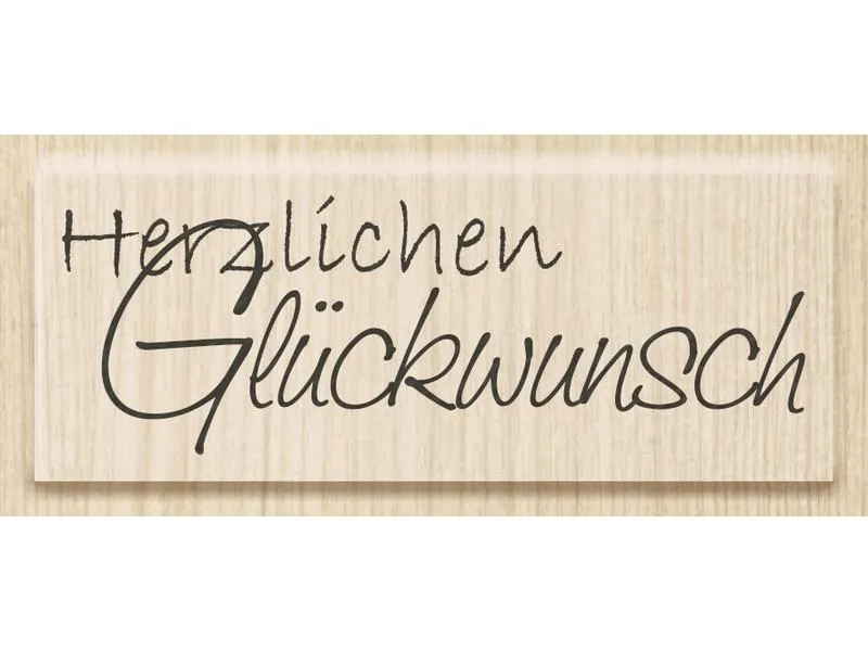 Heyda Stempel Glückwunsch 1 Stück Heyda Stempel Glückwunsch 1 Stück
