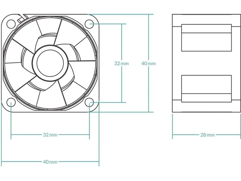 Arctic Cooling PC-Lüfter S4028-6K, 40 x 28 mm, 6000 RPM, Schwarz, 5 Stück Arctic Cooling PC-Lüfter S4028-6K, 40 x 28 mm, 6000 RPM, Schwarz, 5 Stück