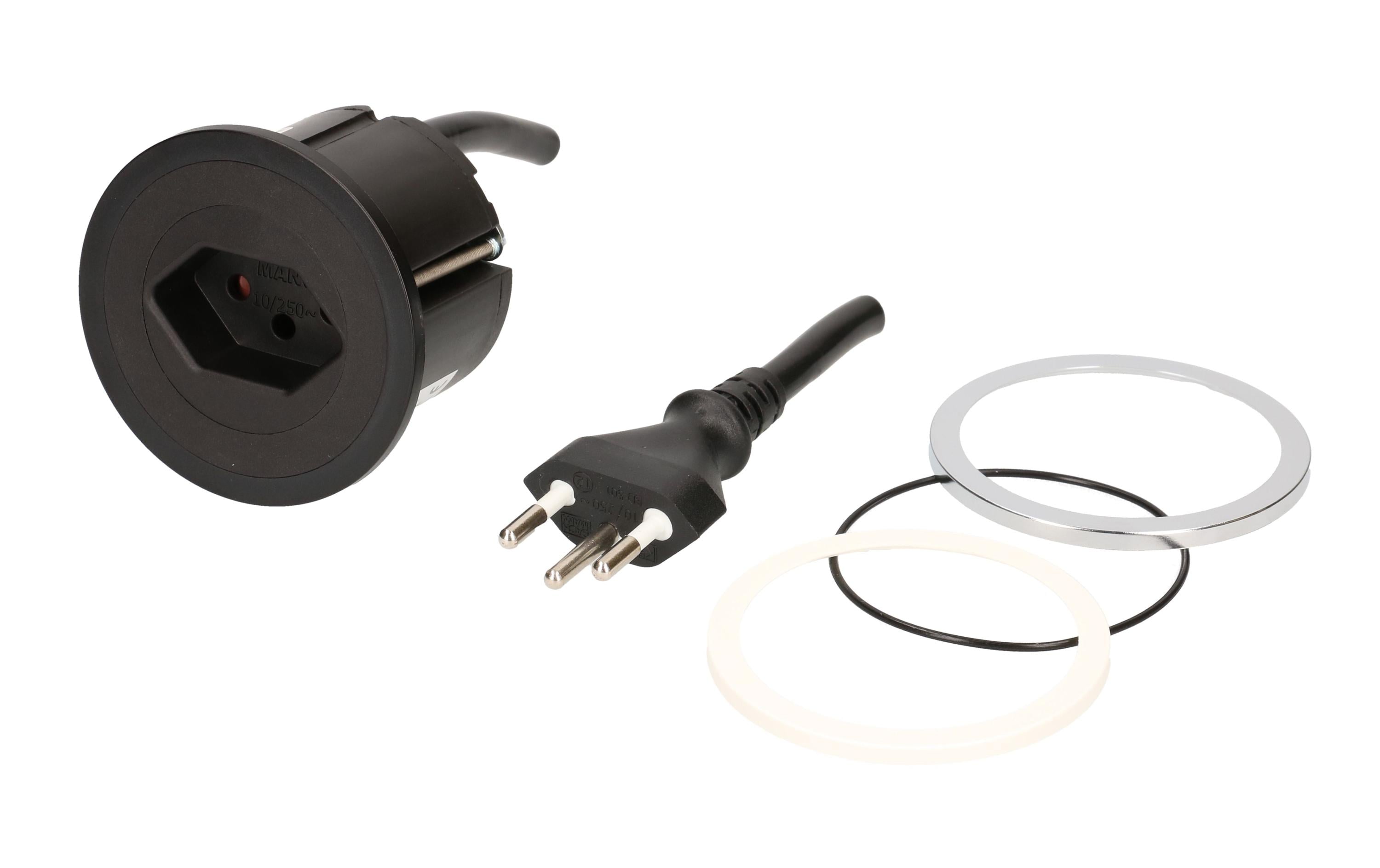 Bachmann UP-Steckdosen PIX 1x T13 mit Fixleitung 2 m Bachmann UP-Steckdosen PIX 1x T13 mit Fixleitung 2 m