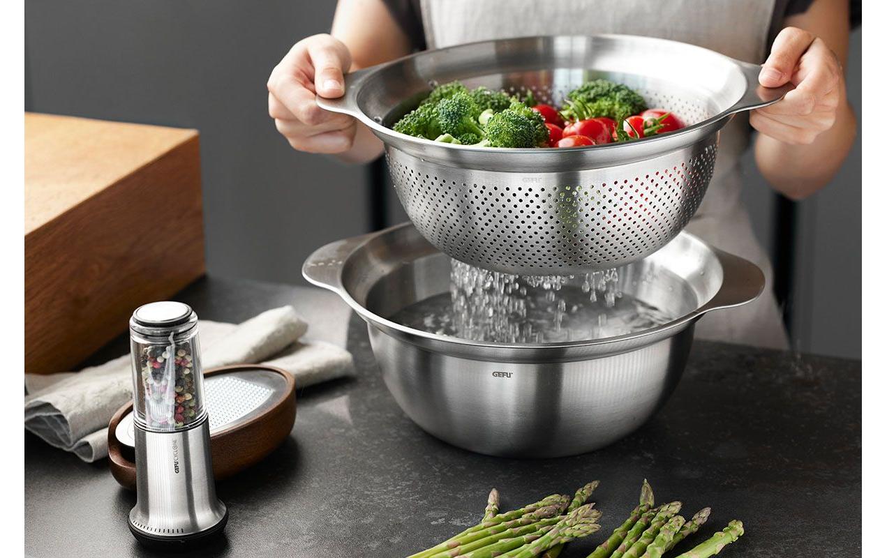 GEFU Rührschüssel Premio 1.5 l, Silber