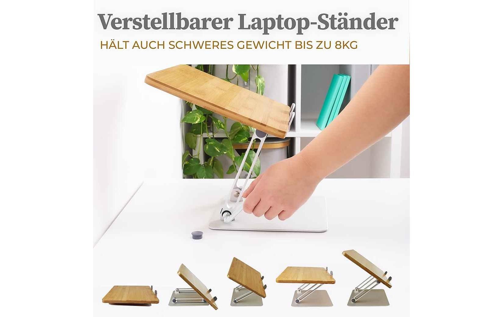 Hennez Notebook-Ständer Linus Bambus 17