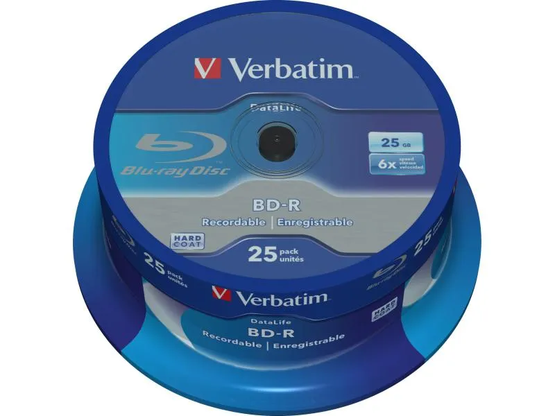 Verbatim BD-R 25 GB, Spindel (25 Stück) Verbatim BD-R 25 GB, Spindel (25 Stück)