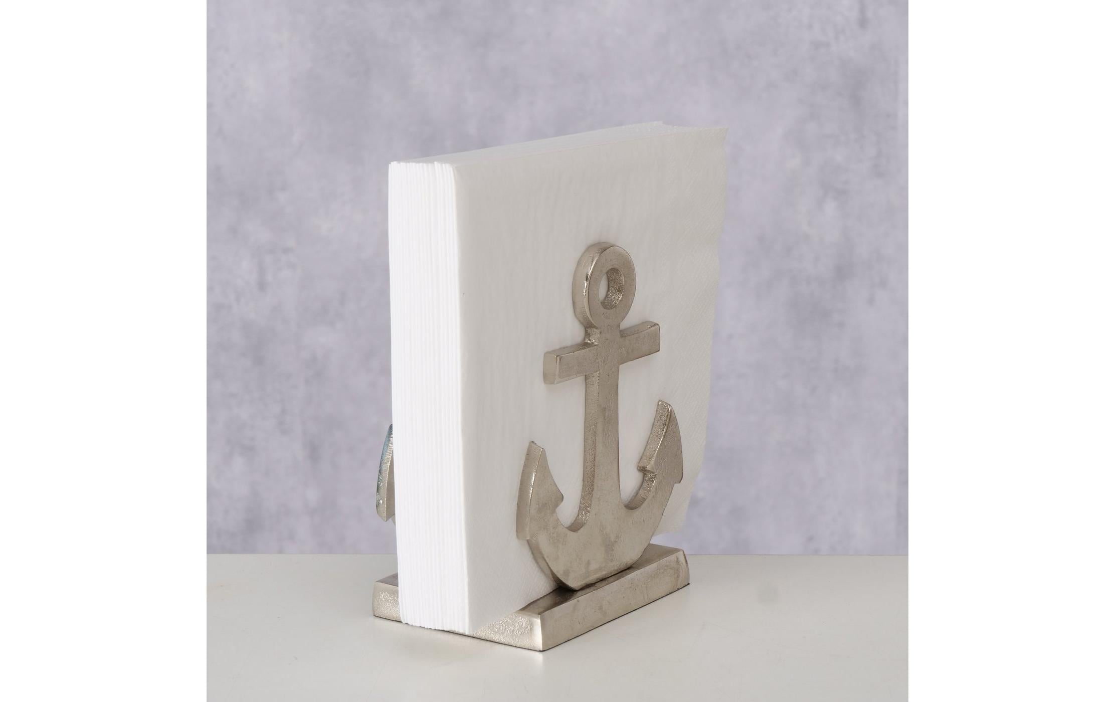 Boltze Serviettenhalter Anker, Silber