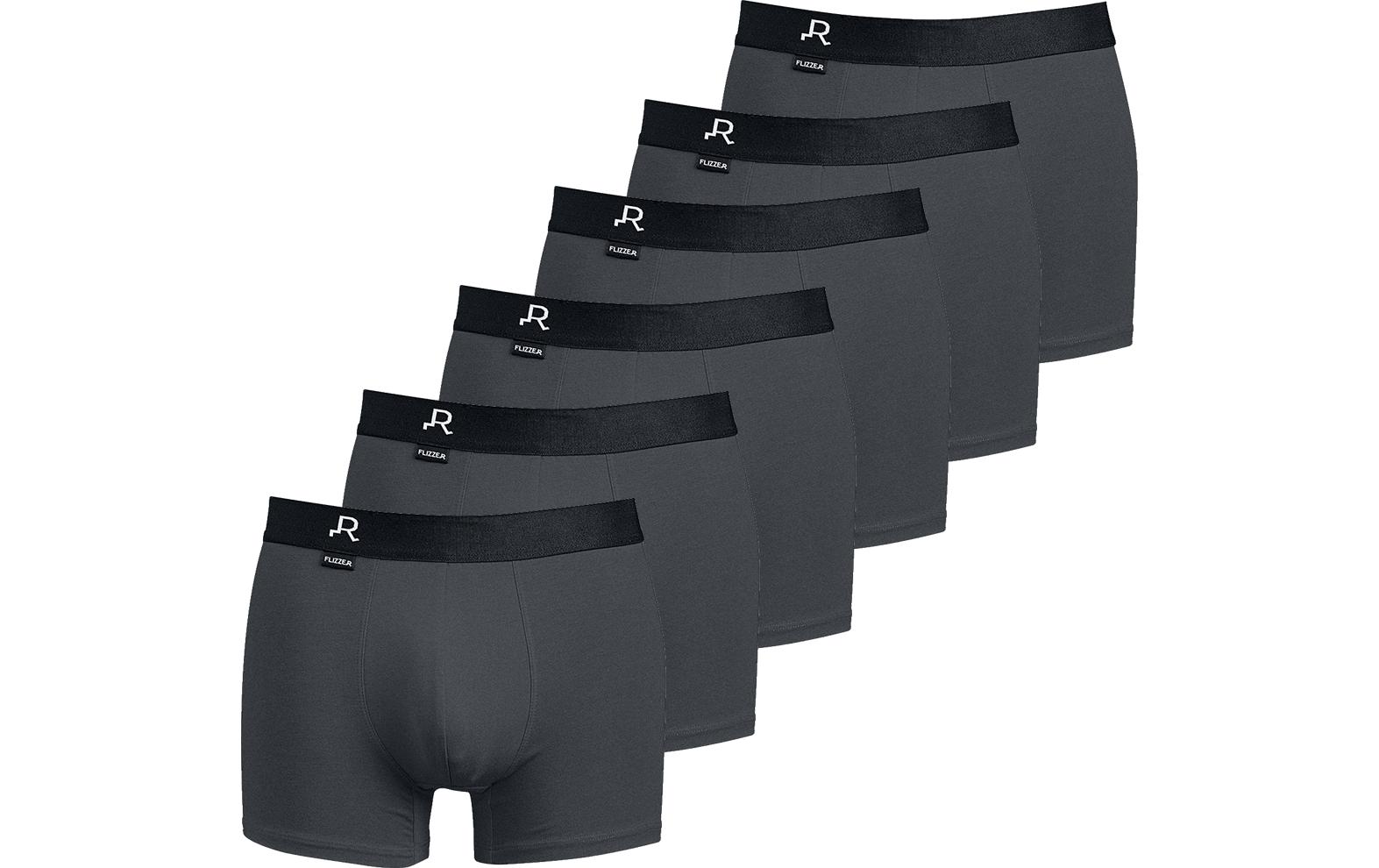 FLIZZER Unterhosen Trunk Der Macho 6er Pack Grau, XXL FLIZZER Unterhosen Trunk Der Macho 6er Pack Grau, XXL
